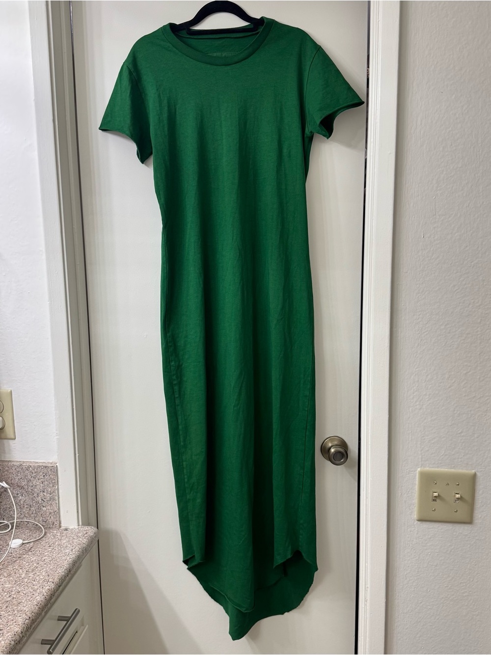 Frank & Eileen Harper Perfect Tee Maxi Dress Green Size Small 100% cotton